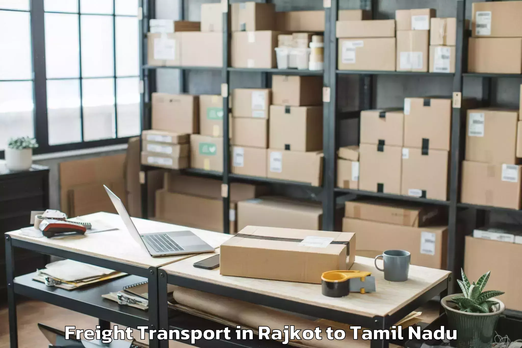 Hassle-Free Rajkot to Akaloor Freight Transport